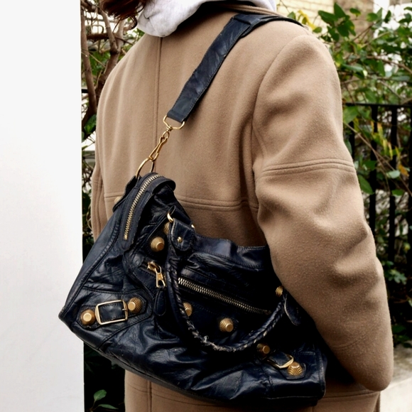 Balenciaga Leather Black Classic Purse Hand Bag Satchel - Picture 8 of 16